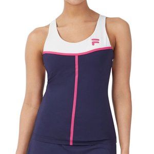 Fila Bevans Park Laser Racerback Tank - Fila Navy/White/Beetroot